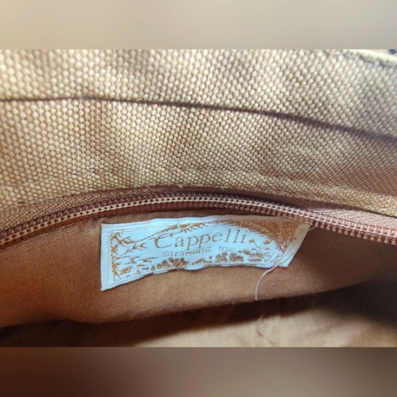 Capelli Woven Tropical Straw Beaded Crystal Embroidered Hyacinth Shoulder Bag - Picture 5 of 9